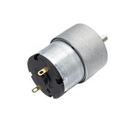 JGB37-520 Miniature High Torque Gearbox 6V/12V/24V 7RPM~960RPM High Power Micro Speed Reversible Electric Gear DC Brush Motor(200rpm,24V)