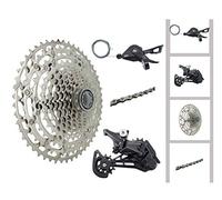 JGbike Compatible MTB groupset for Shimano Deore M5100 11 Speed shifters & Rear Derailleur, KMC X11 Chain,Sunrace 11-51T CS-M5100 Cassette