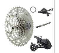 JGbike Compatible MTB groupset for Shimano M8000 M7000 M5100 11 Speed shifters & Rear Derailleur, KMC X11 Chain,Sunrace 11-46T CSMS8 11-50T CSMX80, Shimano CSM8000/M5100 51T Cassette