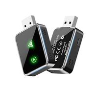 JGCCQTJ Carplay Wireless Adapter, 2 in1 Carplay & Android Auto 2025 Upgraded Wireless Adapter, Converts Wired to Mini Size Wireless Car Play, Fast Auto-Connect, No Latency, Plug and Play, USB A/C