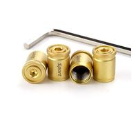 JGDLBXJY 4 pcs Tyre Valve Caps for Cupra Born I 2021-2024 Dust Caps,Aluminium Alloy Tyre Valve Cap for Cars,SUVs,Bicycles,Motorcycles,Trucks | Corrosion Resistant,Yellow