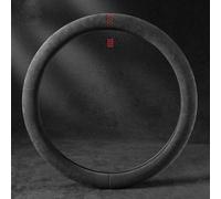 JGDLBXJY Car Steering Wheel Cover for VW ID Buzz 2022-2025,Microfiber Leather Breathable Anti-slip Protective Wrap Car Interior Decor Accessories 37-38cm/15inch,Type O-Red