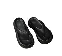 JGDSDMJG flip flops women Eva Flip-flops With A Thick Sole For Summer Outdoors, Non-slip Sandals The Interior-black-36 37