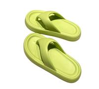 JGDSDMJG flip flops women Shit-stepping Flip-flops For Women, Summer Outdoor Clothing, Thick, Non-slip Men-green-thick Bottom-(shoe Size 38-39 Recommended 37-38 Feet)