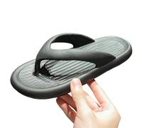 JGDSDMJG flip flops women Shit-stepping Flip-flops For Women, Summer Outdoor Clothing, Thick, Non-slip Men-black-(shoe Size 42-43 Recommended 41-42 Feet)