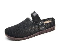 JGDSDMJG flip flops women Shoes Summer Flat Mouth Slippers Fly Woven Breathable Lazy One-step Casual Shoes-g-yx10 Black-38