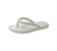 JGDSDMJG flip flops women Summer Eva Flip-flops Outdoor Folded Toe Separator Beach Sandals-herringbone Simple Thin Bottom 02-white-36-37 (this Model Is One Size Smaller)