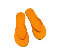 JGDSDMJG flip flops women Summer Internet Promi-flip-flops For With A Flat Floor Outdoor Clothing On The Beach Fashionable Flip-flops-muffin - Orange-l Code