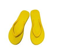 JGDSDMJG flip flops women Summer Internet Promi-flip-flops For With A Flat Floor Outdoor Clothing On The Beach Fashionable Flip-flops-muffin-yellow-l Code