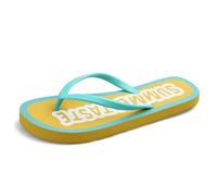 JGDSDMJG flip flops women Summer Internet Promi-flip-flops For With A Flat Floor Outdoor Clothing On The Beach Fashionable Flip-flops-one Circle - Yellow-l Code