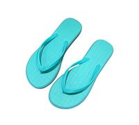 JGDSDMJG flip flops women Summer Internet Promi-flip-flops For With A Flat Floor Outdoor Clothing On The Beach Fashionable Flip-flops-muffin-blue-s Code