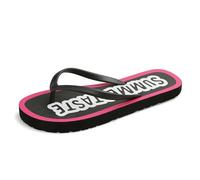 JGDSDMJG flip flops women Summer Internet Promi-flip-flops For With A Flat Floor Outdoor Clothing On The Beach Fashionable Flip-flops-one Circle - Black-s Code