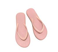 JGDSDMJG flip flops women Summer Internet Promi-flip-flops For With A Flat Floor Outdoor Clothing On The Beach Fashionable Flip-flops-muffin-pink-code M