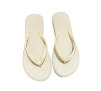 JGDSDMJG flip flops women Summer Internet Promi-flip-flops For With A Flat Floor Outdoor Clothing On The Beach Fashionable Flip-flops-39 40 Muslin Beige-l Code