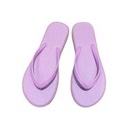 JGDSDMJG flip flops women Summer Internet Promi-flip-flops For With A Flat Floor Outdoor Clothing On The Beach Fashionable Flip-flops-muffin-purple-code M