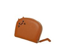 JGDSDMJG Wallet Washbears in The Form of A Cartoon Cat for Women, Several Card Compartments, Sweet Fashionable Wallets, Creative Clutch-Brown