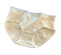 JGDSDMJG Women's Knickers Underwear A-class Made Of Cotton, Antibacterial, Breathable, Convenient, Medium Waist, Women-white Little Flower-l(85-105 Jin)-3pc