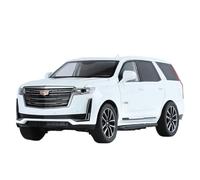 JGEPBHXWV Diecast 1:24 For Cadillac Escalade SUV Scale Alloy Car Models Exquisite Pre-built Finished Vehicle Model Display Decor(White)