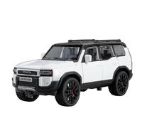 JGEPBHXWV Diecast 1:32 For Toyota Land Cruiser SUV Scale Alloy Car Models Exquisite Pre-built Finished Vehicle Model Display Decor(White)