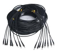 JGFDHKY 8 Core TPU 150M-300M Singlemode E2000 Shielded Fiber Patch Cord Black 8C SC LC FC ST A 8 Fibre Optic 200m 250m