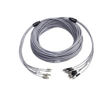 JGFDHKY Armored Fiber Patch Cord 150-300M 6 Core OM1 OM2 MM 200M250M 6C SC LC FC STA Multimode 6 Fiber Optic Jumper Cable (250m OM2 SC-SC)
