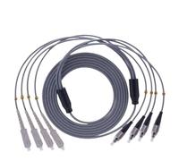 JGFDHKY Armored Fiber Patchcord 4 Core 150-300M 4C SC LC FC ST UPC A Waterproof Multimode 4 Fibers Optical Jumper Cable FTTH 200M (150M LC-LC OM1)