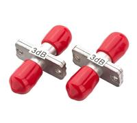 JGFDHKY ST Optical attenuator Female to Female FF Fixed Adapter Type ftth fibra optica Connector 2 3 5 7 10 15db SM singlemode 10PCS(3db)