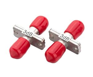 JGFDHKY ST Optical attenuator Female to Female FF Fixed Adapter Type ftth fibra optica Connector 2 3 5 7 10 15db SM singlemode 10PCS(3db)
