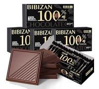 JGFWAT 100% cocoa dark chocolate bars, antioxidant-rich and keto-friendly, with real cocoa butter and a rich bitter flavor, 80g per box (approximately 20 individually wrapped bars) (70)