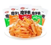 Jgfwat Konjac Snacks Móyù Shuang | Chinese Spicy Devil Tongue Snacks | Low Fat & Low Calory | Crispy Spicy Konjac Strips | Vegan Snack for Parties | Office & Diet | 15 g x 10 Bags