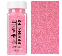 JGFWAT Sprinkles, 100g Sugar Crystals, Edible Sprinkles, Baking Cake Decorations, Ice Cream Toppings and Cookie Decorations, Wedding Birthday Party Halloween Christmas Accessories (Pink)