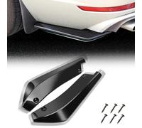 JGGQSY 2Pcs Rear Bumper Lip Splitter Car Body Spoiler for BMW 1 Series F40 4 Door, Car Side Fender Skirt Lip Splitter Canard Protector,A/Black