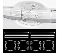 JGGQSY 8Pcs Car Door Handle Protector Sticker for Skoda Kodiaq, Door Bowl Sticker Protector Anti-Scratch Car Handle Cover Stickers
