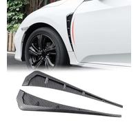JGGQSY Car Mudguard Vent Cover Sticker,Compatible with Phaeton Eos Beetle Scirocco Caddy Amarok, Auto Parts,1-Carbon Fibre