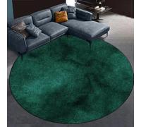 JGGXHM Abstract Marble Round Carpet Living Room Retro Green Chair Mat Bedroom Bedside Area Rug Large Size Rugs 180cm Round