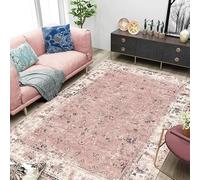JGGXHM American Ethnic Style Carpets for Living Room Abstract Bedroom Decor Soft Carpet Vintage Lounge Rug Washable Non-slip Mat (160x230cm)