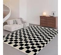 JGGXHM Carpets for Living Room French Retro Bedroom Decor Rugs Non-slip Fluffy Soft Floor Mat Large Area Lounge Rug Washable (210x270cm)