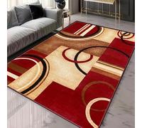 JGGXHM Floor Carpets for Living Room 4'x6'(51"x75") Luxury Carpets Modern Abstract Geometric Pattern Large Area Rugs for Living Room Washable Floor Mat Home Hotel Decor Rug