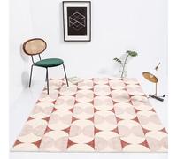 JGGXHM Home Non-slip Mat Nordic Style Carpets for Living Room Simple Bedroom Decor Geometry Carpet Large Area Plush Lounge Rug (120x180cm)