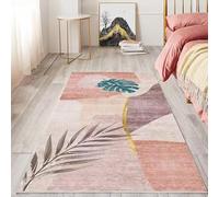 JGGXHM Machine Washable Rugs 4'x6'(47"x75") Modern Luxury Bedroom Carpet Decoration Home Lounge Rug Nordic Style Carpets for Living Room Entrance Door Mat Area Rugs