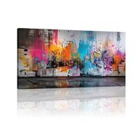JGGXHM Set of 1 Arts Banksy Canvas, Wall Art Canvas Design, Banksy Child Poster, Modern Street Art, Dream Graffiti Art Canvas -(65x130cm) 26x51in frameless