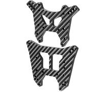 JGGZONE Carbon Fiber Front & Rear Shock Mounts for 1/8 ARRMA KRATON EXB V6 | 2PCS RC Car Front & Rear Shock Tower Shock Stay Shock Mounts Compatible with 1/8 ARRMA KRATON EXB V6 RC Car Upgrades