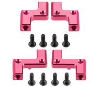 JGGZONE RC Car Aluminum Alloy Front & Rear Damper Shock Tower Mount Bracket Compatible with Sakura Cero Ultra 1/10 On Road Touring RC Car Upgrades (Hot Pink)