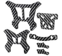 JGGZONE RC Car Steering Assembly Set & Shock Tower for 1/8 ARRMA Typhon 6s | Carbon Fiber Shock Tower Front & Rear and Steering Top Plate Steering Plate Steering Rack 6PCS/Set