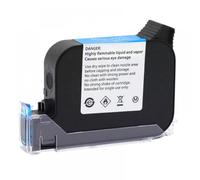 JGHFReW 1 5 10pcs JS12 JS12M Ink Cartridge Compatible With Eco Solvent Handheld Printer 600DPI Date Code 12. 7mm Inkjet Coder Non Encrypted Refill(JS12-Black-1pcs)