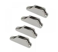 JGHFReW 4PCS 316 Stainless Steel Clam Cam Cleats 81mm Marine Boat Sailing Rope Cleat Hardware Compatible With Most Boats And Sailboats