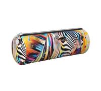 JGHHOUN Abstract Animal Zebra Print Adult Pencil Case Pen Pouch Home Stationery Organizer Accessory Lghtweight