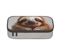 JGHHOUN Adorable Sloth Print Teenagers Large Storage Pencil Case Students School Travel Essential Stationery