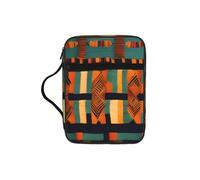 JGHHOUN African Classic Weave Print Versatile Bible Storage Bag Scripture Organizer Christian Gift Church Accessory