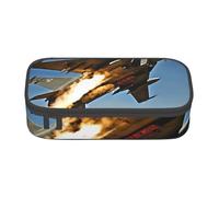 JGHHOUN Aircraft Fighter Jets Print Teenagers Large Storage Pencil Case Students School Travel Essential Stationery